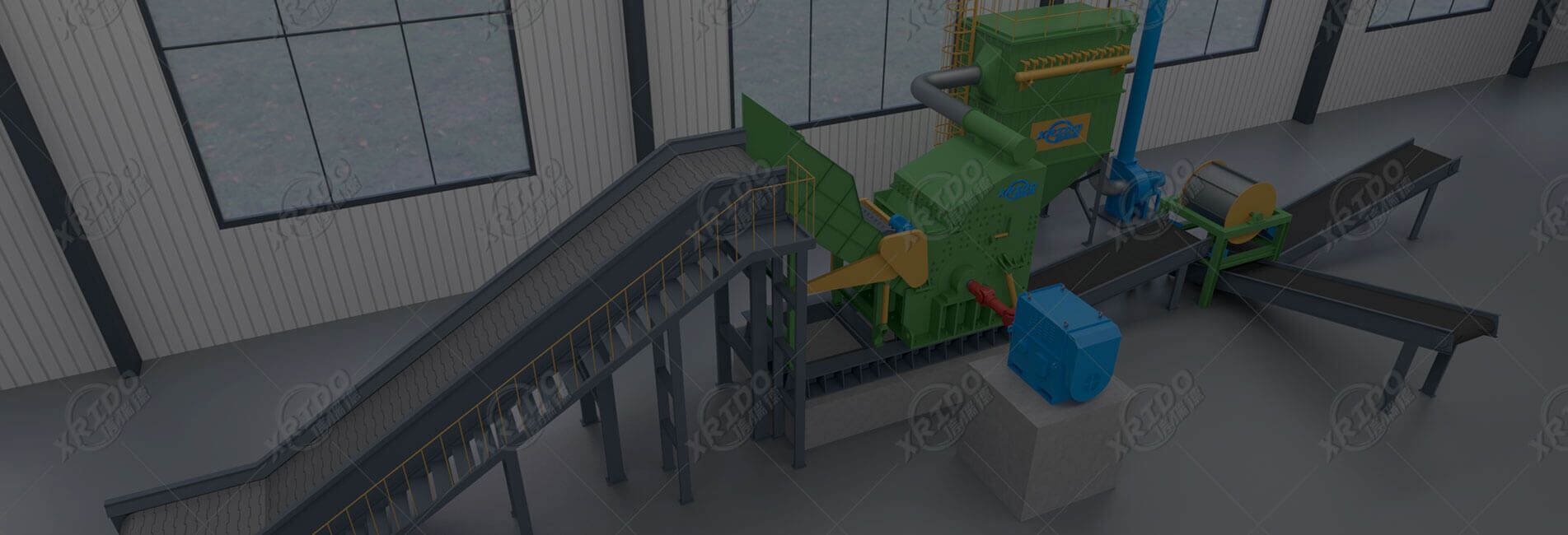 Scrap Waste Crushing Plant